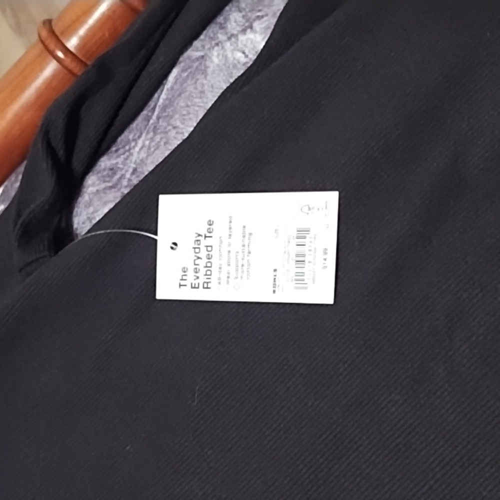 Sonoma Black Ribbed Long Sleeve Tee - Picture 3 of 4